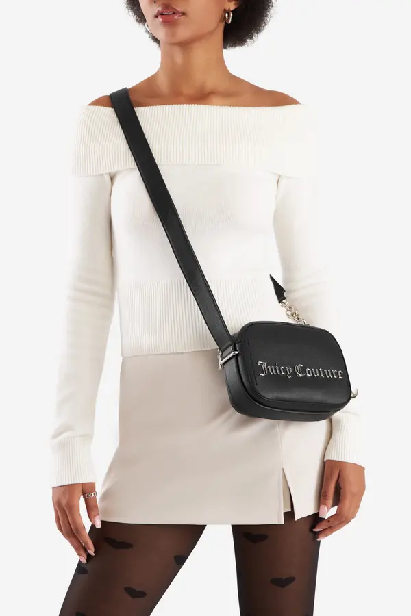 Juicy Couture Torbica JUICY COUTURE BIJXT5337WVP Črna