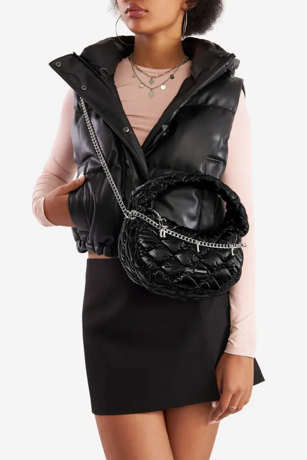 Juicy Couture Torbica JUICY COUTURE BIJXT8664WIP Črna