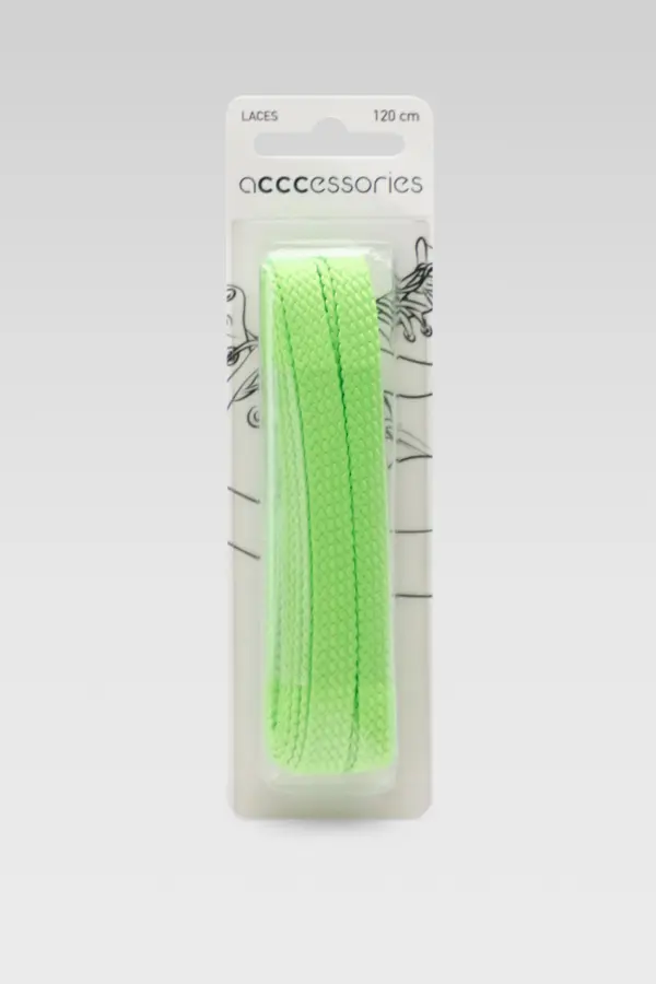 ACCCESSORIES Vezalke ACCCESSORIES 570 SZNUROWADŁA 120 CM Zelena