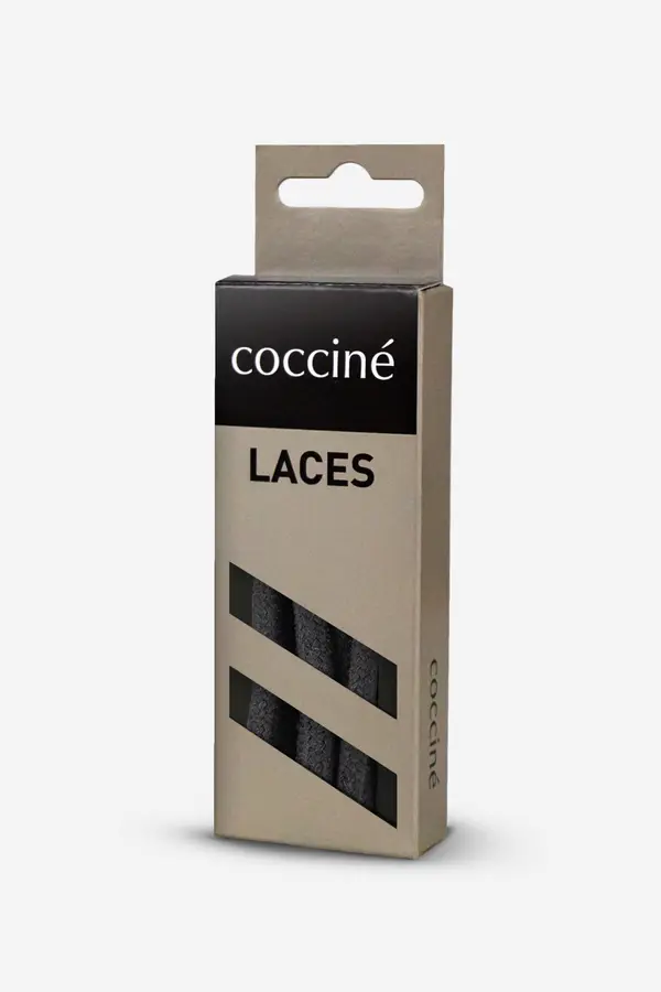 Coccine Vezalke Coccine SZNUROWADŁA 120 CM F3 BAWEŁNIANE V.AZ Črna