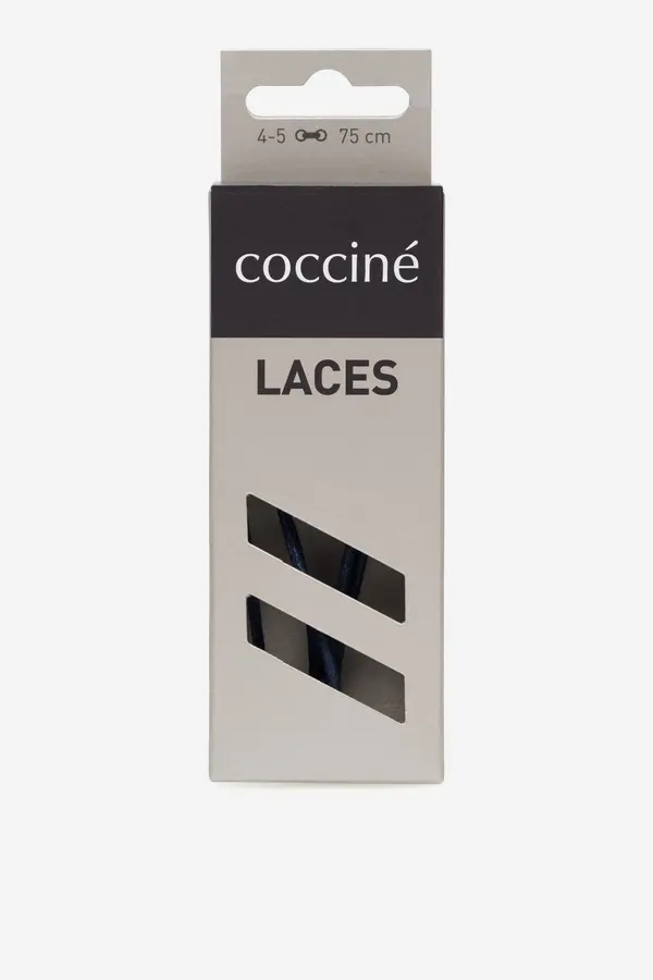 Coccine Vezalke Coccine SZNUROWADŁA 75 CM F2 WOSKOWANE V.AZ Mornarsko modra