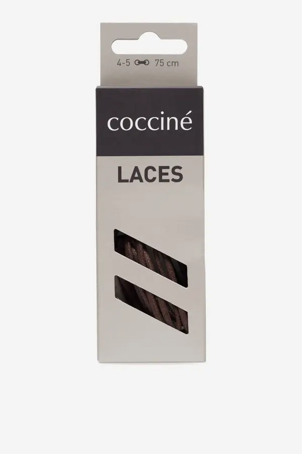 Coccine Vezalke Coccine SZNUROWADŁA 75 CM F2 WOSKOWANE V.AZ Rjava
