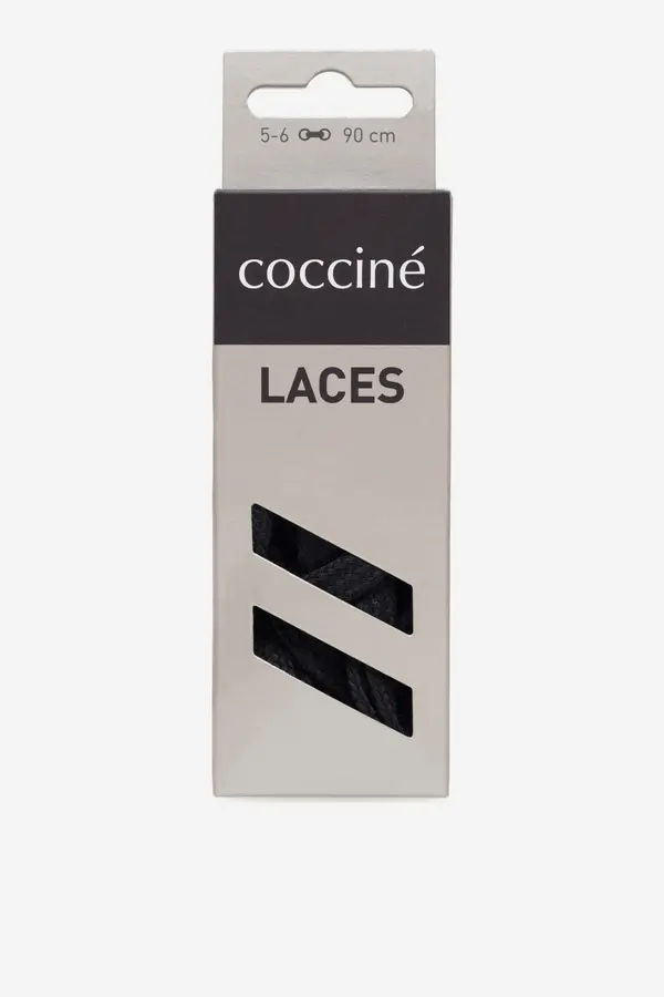 Coccine Vezalke Coccine SZNUROWADŁA 90 CM P7 BAWEŁNIANE V.AZ Črna