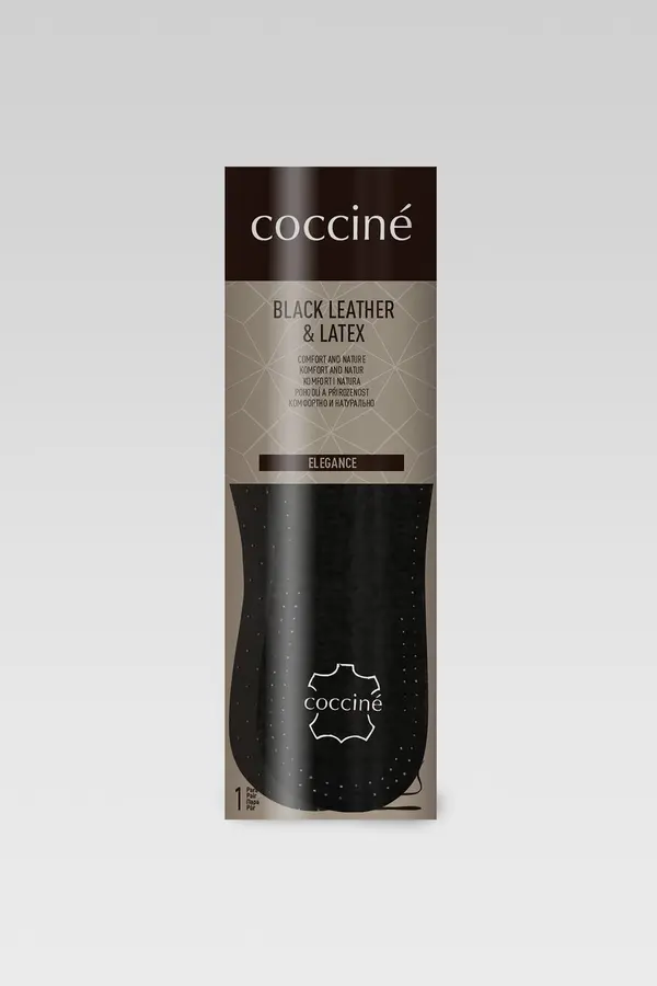 Coccine Vložki za obutev Coccine COCCINE BLACK LEATHER & LATEX WKŁADKA NR 43-44AZ Črna