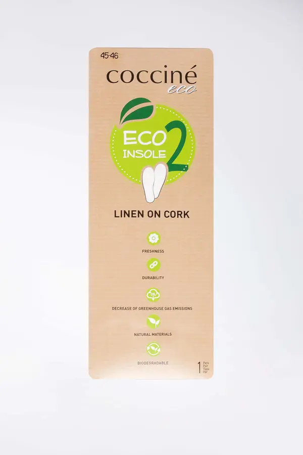 Coccine Vložki za obutev Coccine COCCINE WKŁADKA COCCINE ECO INSOLE 2 LINEN ON CORK 45-46Brezbarvno