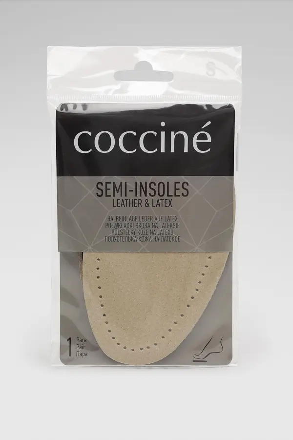 Coccine Vložki za obutev Coccine SEMI-INSOLES LEATHER ON LATEX PÓŁWKŁADKI NR L 40-41 Bež