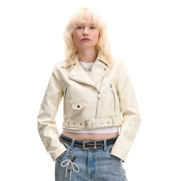 Cropp Cropp - Biker jakna - bela