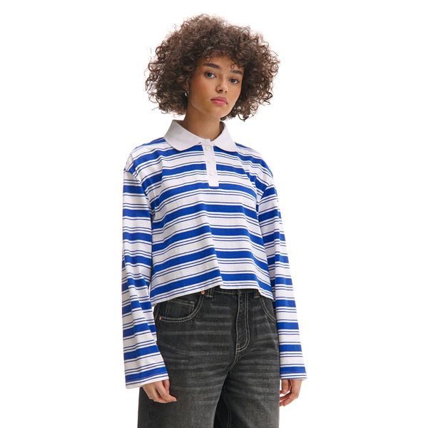 Cropp Cropp - Bluza z dolgimi rokavi - mornarsko modra