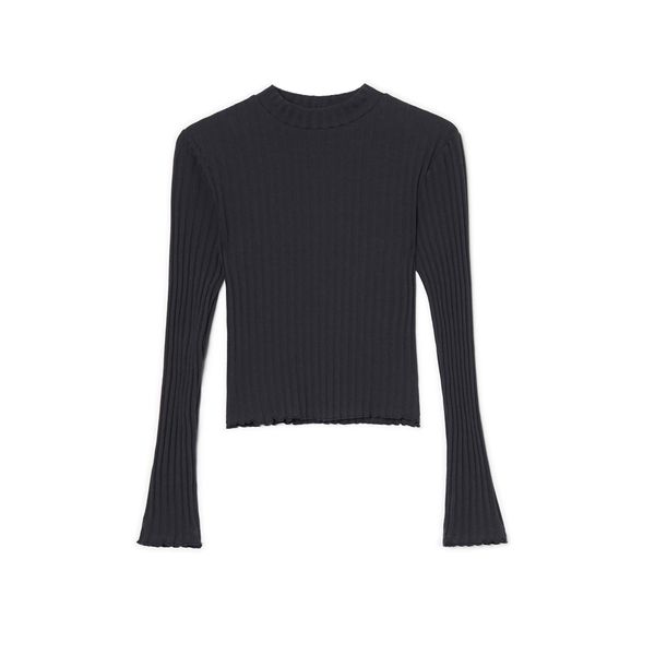 Cropp Cropp - Bluza z dolgimi rokavi - temno siva