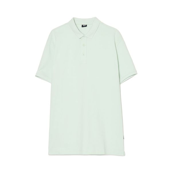 Cropp Cropp - Bombažna polo majica basic - voda