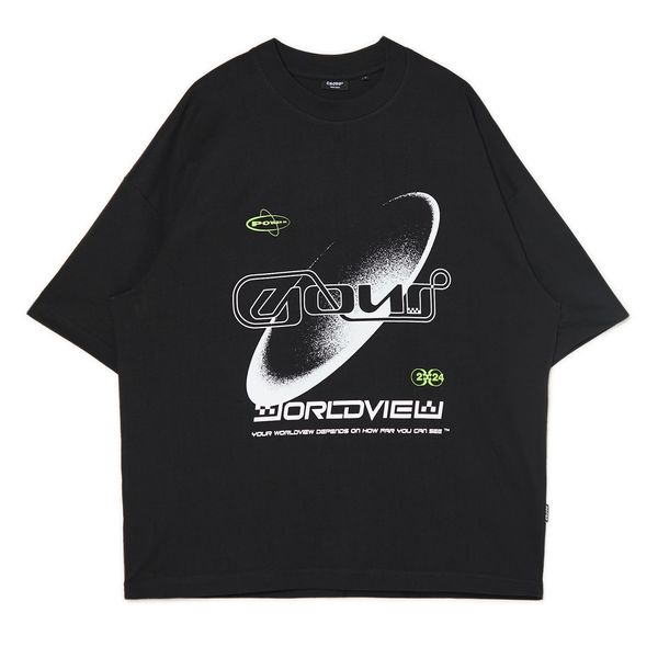 Cropp Cropp - Črna majica s potiskom - črna