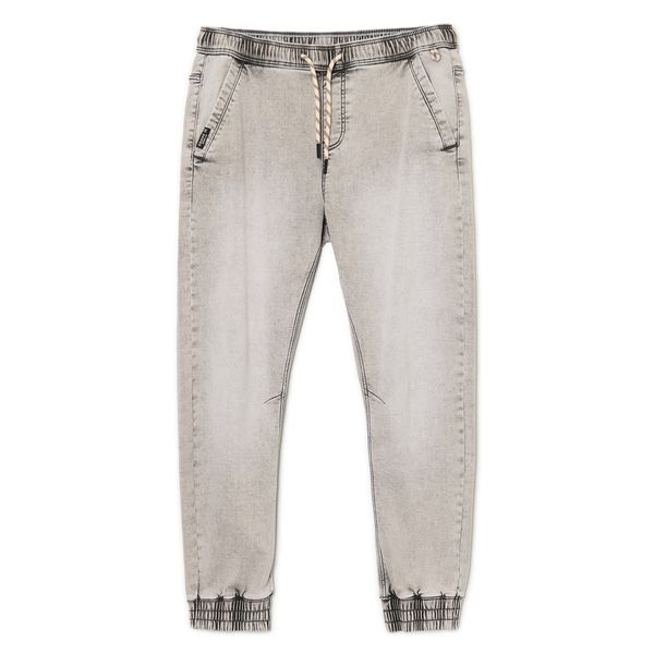 Cropp Cropp - Hlače jogger iz džinsa - light grey