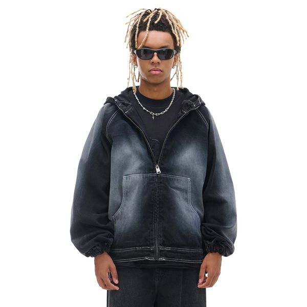 Cropp Cropp - Izbledela jakna iz jeansa - črna