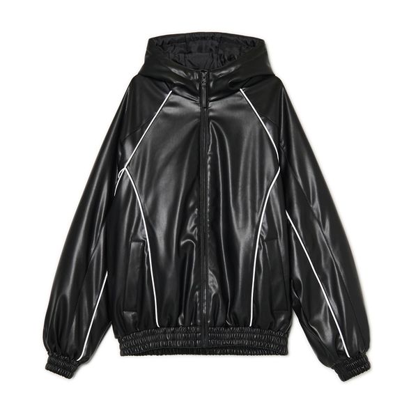 Cropp Cropp - Jakna iz umetnega usnja - črna