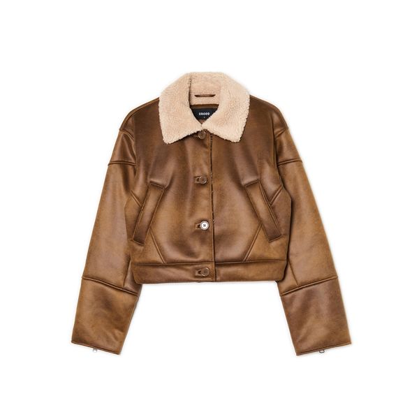 Cropp Cropp - Jakna z notranjim krznom - bež