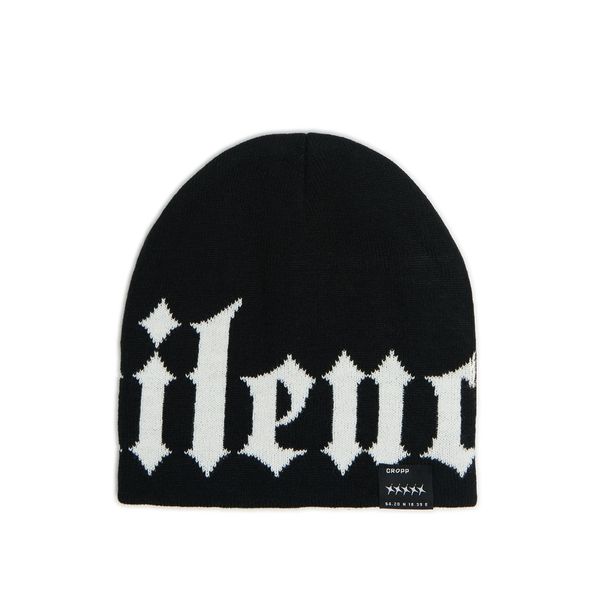 Cropp Cropp - Kapa beanie s potiskom - bela