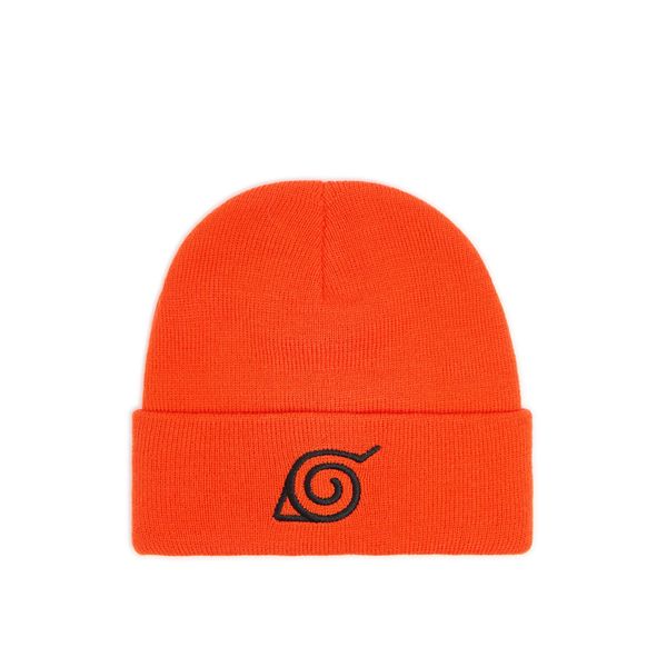 Cropp Cropp - Kapa beanie s potiskom Naruto - oranžna