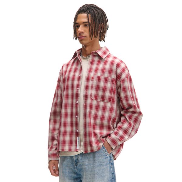 Cropp Cropp - Karirasta srajca - maroon