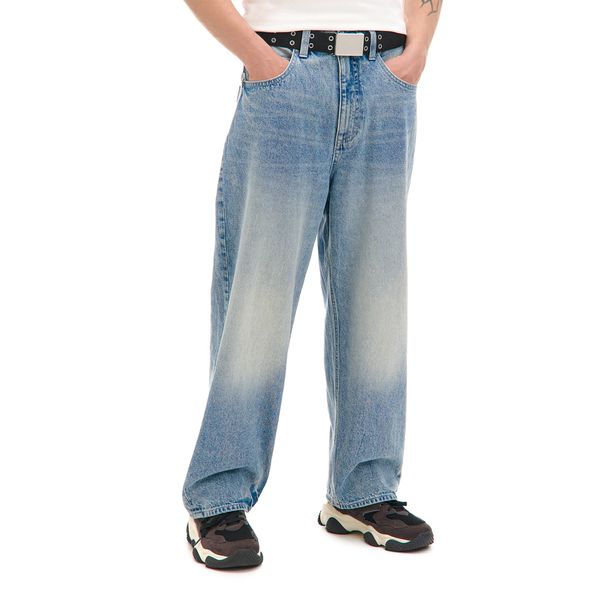 Cropp Cropp - Kavbojke super baggy - modra