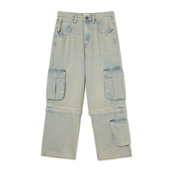 Cropp Cropp - Kavbojke super baggy - modra