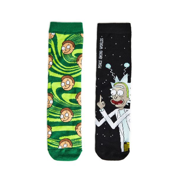 Cropp Cropp - Komplet 2 parov nogavic Rick and Morty - črna