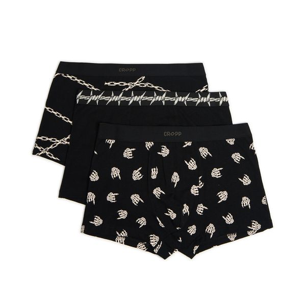 Cropp Cropp - Komplet 3 boksaric - črna