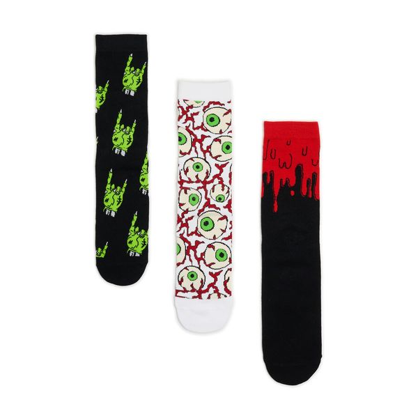 Cropp Cropp - Komplet 3 parov nogavic - črna