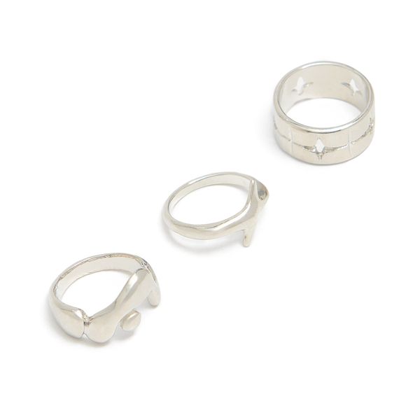 Cropp Cropp - Komplet prstanov - srebro