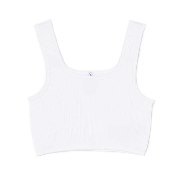 Cropp Cropp - Kratek top - bela