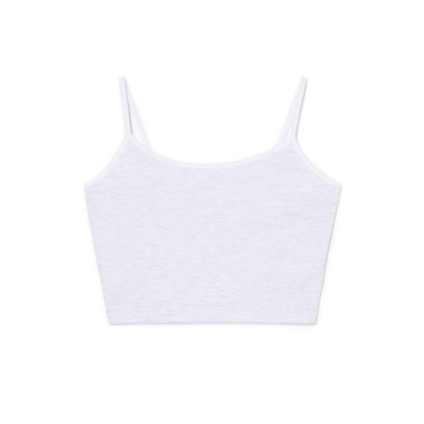 Cropp Cropp - Kratek top - light grey