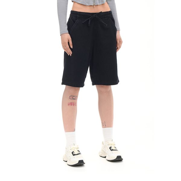 Cropp Cropp - Kratke hlače iz džinsa - črna