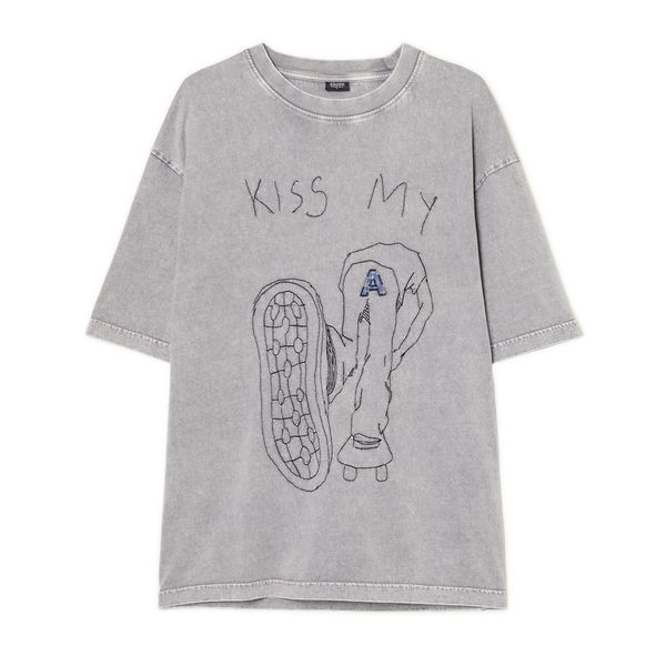 Cropp Cropp - Majica s potiskom - light grey