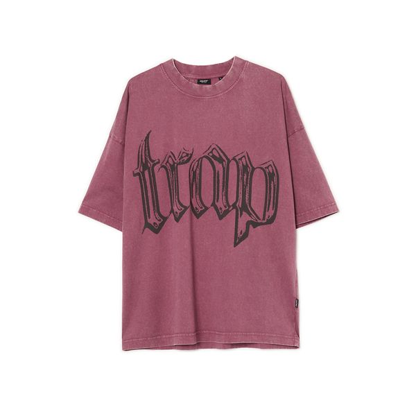 Cropp Cropp - Majica s potiskom - prašna vrtnica