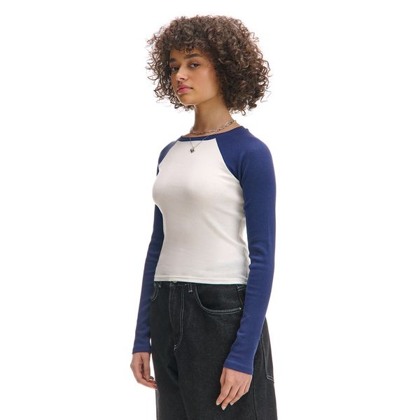 Cropp Cropp - Majica z dolgimi rokavi - bela