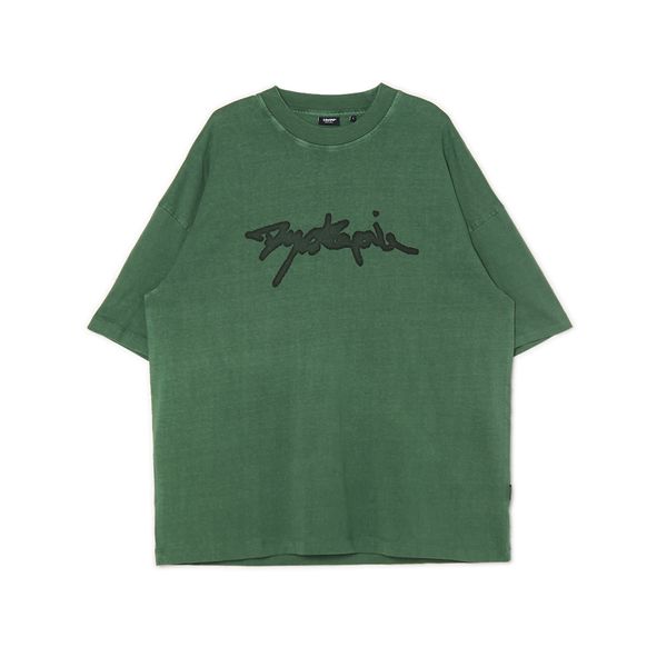 Cropp Cropp - Majica z napisom - temno zelena