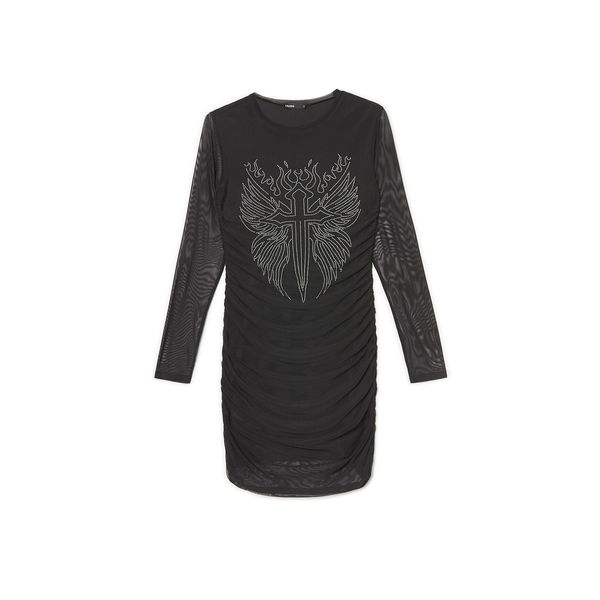 Cropp Cropp - Mini obleka - črna