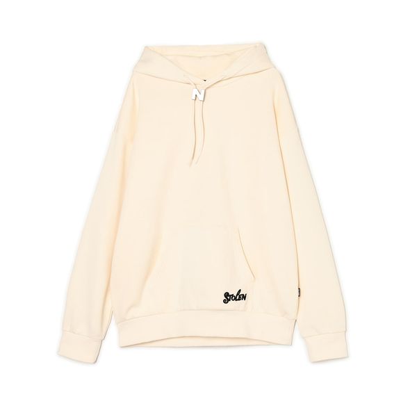 Cropp Cropp - Navaden pulover s kapuco - kremna