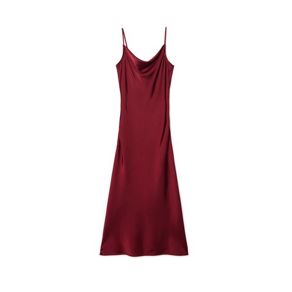 Cropp Cropp - Navadna midi obleka - maroon