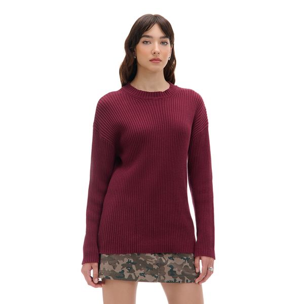 Cropp Cropp - Oversize pulover - maroon