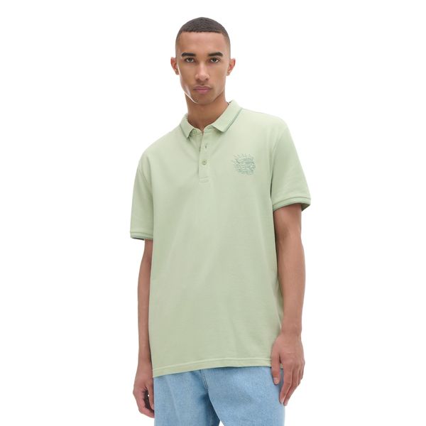 Cropp Cropp - Polo majica - bledo zelena