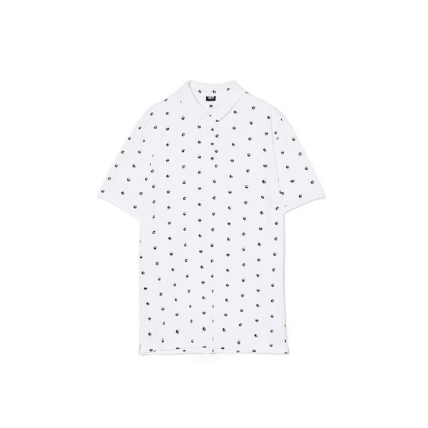 Cropp Cropp - Polo majica s potiskom - bela
