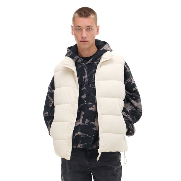 Cropp Cropp - Prešit telovnik - kremna