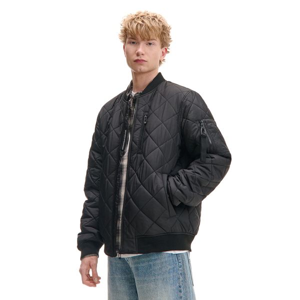 Cropp Cropp - Prešita jakna bomber - črna