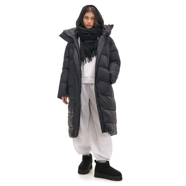 Cropp Cropp - Prešite plašč s kapuco - črna