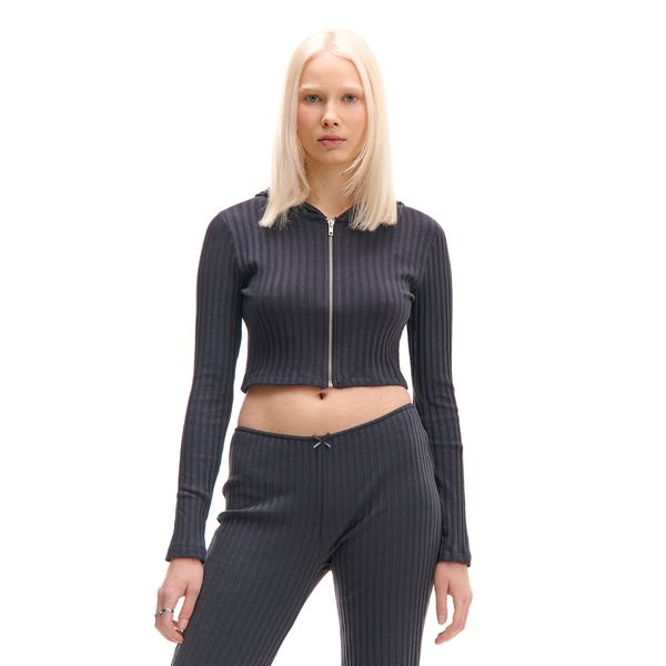 Cropp Cropp - Pulover na zadrgo - temno siva