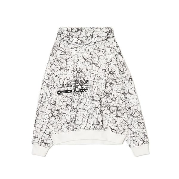 Cropp Cropp - Pulover s kapuco in potiskom - bela