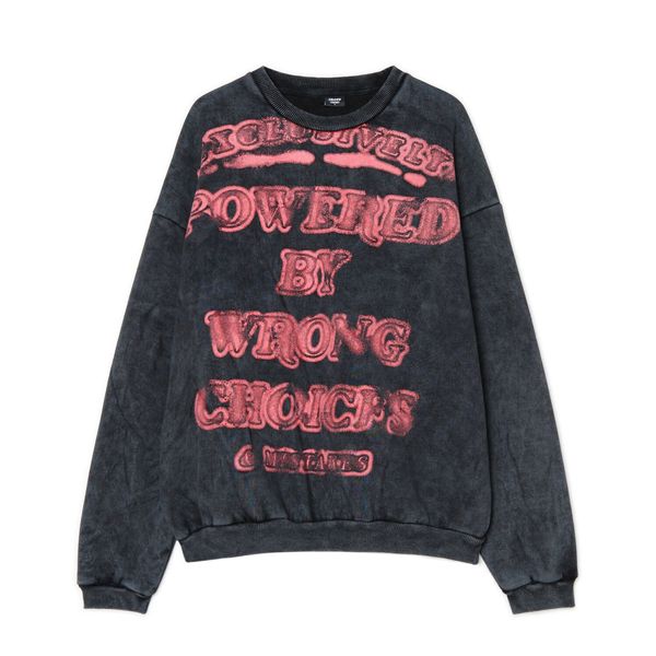 Cropp Cropp - Pulover s potiskom - črna