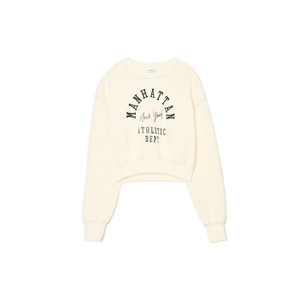 Cropp Cropp - Pulover s sloganom - bela