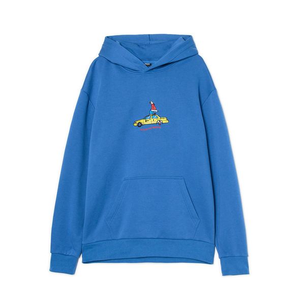 Cropp Cropp - Pulover z našitkom - hijacinta