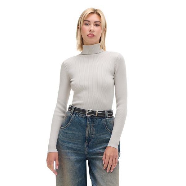 Cropp Cropp - Pulover z visokim ovratnikom - light grey